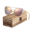 BARCUR Bamboo Cat Eye Sunglasses